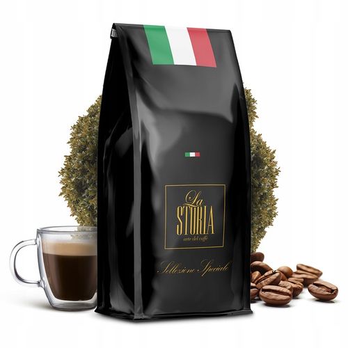 Kawa ziarnista 1kg LA STORIA Sellezione Speciale 100% Arabica Świeżo Palona na Arena.pl