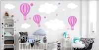 Naklejka ścienna dekoracyjna BALONIKI pastelove