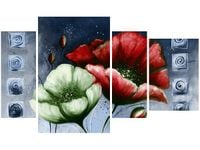 OBRAZ CZERWONE ZIELONE MAKI