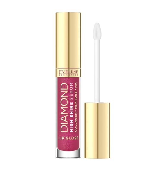 pielęgnujący błyszczyk -serum do ust cranberry eveline diamond zdjęcie 1