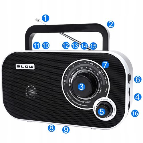 RADIO KUCHENNE RETRO BLUETOOTH USB SD 230V PRZENOŚNE NA BATERIE R6 na Arena.pl