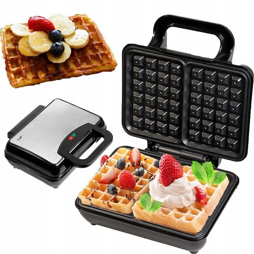 GOFROWNICA NA 2 DUŻE CHRUPIĄCE GOFRY XXL MOCNA OPIEKACZ GOFRÓW WYPIEKACZ na Arena.pl