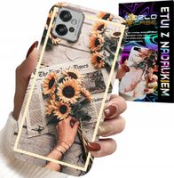 ETUI DO MOTOROLA G32 - KWIATISTY WZÓR SŁONECZNIK SŁONECZNIKI