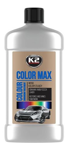 K2 COLOR MAX Koloryzujący wosk nabłyszczający, 500 ml, srebrny na Arena.pl