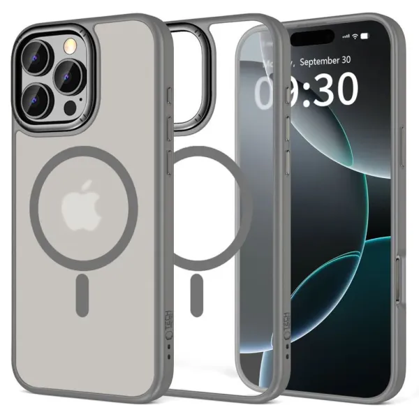 Etui Tech-Protect MagEdge MagSafe na iPhone 16 Pro Max - tytanowe zdjęcie 1