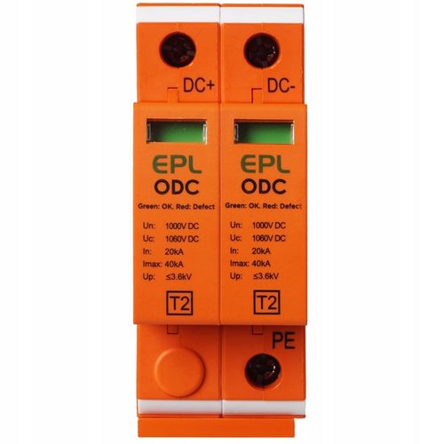 OGRANICZNIK OCHRONNIK PRZEPIĘĆ PRZEPIĘCIOWY FOTOWOLTAIKA 1000V DC 2P na Arena.pl