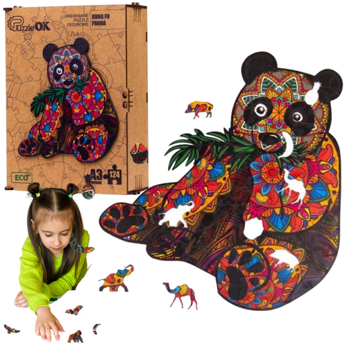 Puzzle Drewniane Eco Kung Fu Panda A3 Puza3-01211 na Arena.pl