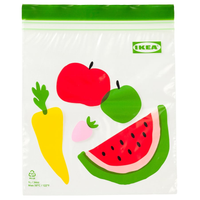 Torebka worki woreczki strunowe na żywność 1L 25 szt w owoce IKEA ISTAD