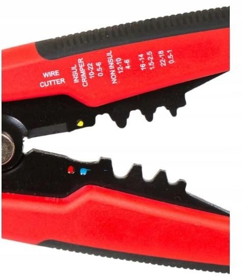 Szczypce do ściągania izolacji i zaciskania 5w1 zdjęcie 6