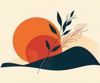Plakat 60x50cm Zmierzch w Ciszy