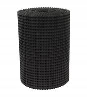 SIATKA RABATOWA OGRODZENIOWA PCV CZARNA 1,5x50M PLASTIKOWA