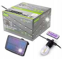 SOLARNA GIRLANDA OGRODOWA LED 10M 10x0,3W 2700K Z PILOTEM ECO LIGHT EC20088