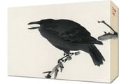 Obraz 40x30cm Crow, Kōno Bairei Japoński Vintage do Salonu