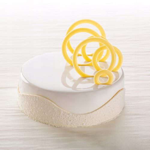 DEKORACJA CZEKOLADOWA - białe kółka 6szt na Arena.pl