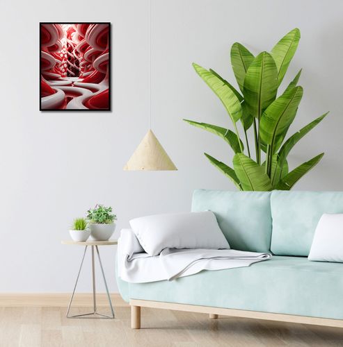 Plakat 40x50cm Czerwone Wiry na Arena.pl