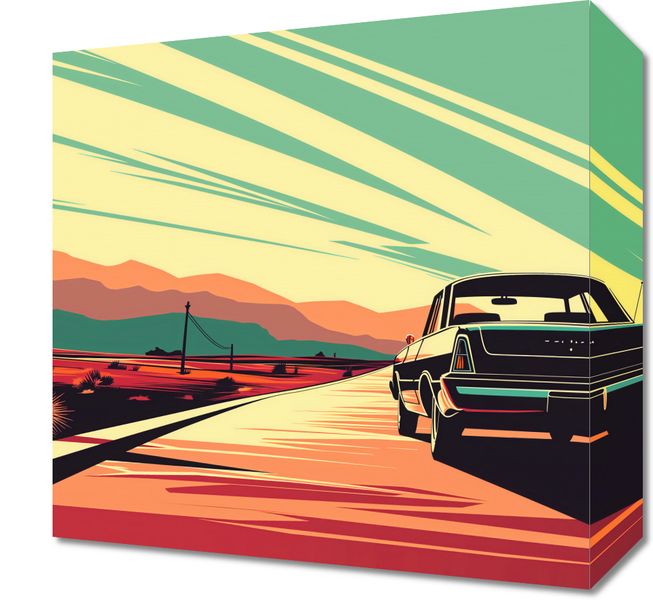 Obraz 30x30cm Droga przez Pustynię zdjęcie 1