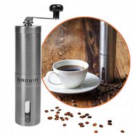 Ręczny młynek żarnowy do mielenia kawy przypraw stalowy prezent