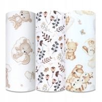 PIELUSZKI FLANELOWE KOLOROWE PIELUCHY PREMIUM 3 szt.