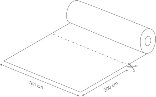 DreamRoots Wodoodporne Płótno Wzór w Tęcze 160 cm x 200 cm na Arena.pl