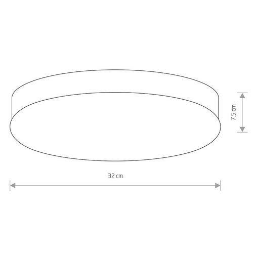 Nowoczesna lampa sufitowa Kasai 7952 czarny plafon do sypialni na Arena.pl