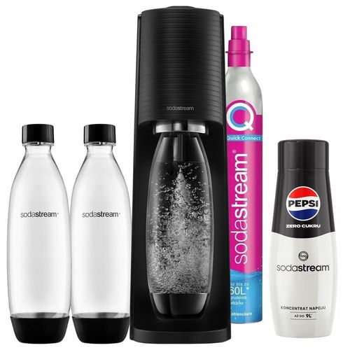 Saturator SodaStream TERRA do gazowania wody 2 butelki 1L + Syrop PEPSI MAX na Arena.pl