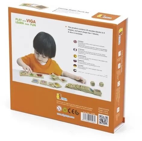 Gra Edukacyjna Drewniana Układanka Dopasuj Kształty na Arena.pl