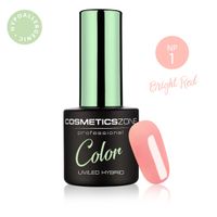 Cosmetics Zone Lakier hybrydowy różowy 7ml – Bright Red NP1