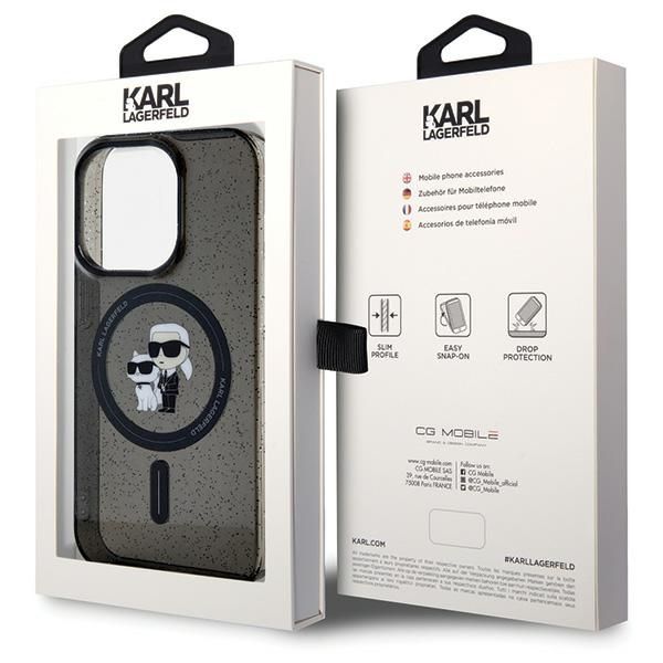 Etui Karl Lagerfeld do iPhone 15 Pro, Czarny, MagSafe zdjęcie 8
