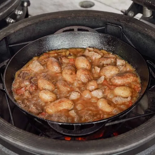 Kazan żeliwny z pokrywką 28,2 x 32 x 11,5 cm Santos 901317 zdjęcie 10