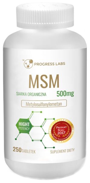 MSM 500mg 250tab - Progress Labs zdjęcie 1