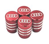 AUDI nakrętki na wentyle ALUMINIOWE kapturki AUDI wentylki 4szt.