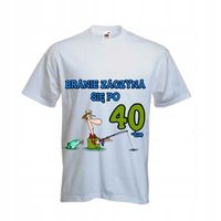 KOSZULKA T-SHIRT PREZENT branie zaczyna się po 40