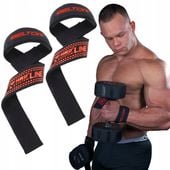 BELTOR PASKI TRENINGOWE UCHWYTY DO MARTWEGO CIĄGU GORILLA GRIP CZARNE