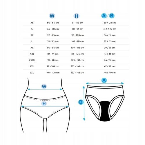 Majtki menstruacyjne Ecomodi wykonane z bambusa, bardzo wysokie - na Arena.pl