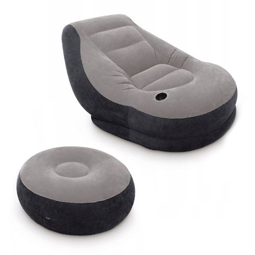 Fotel dmuchany sofa z podnóżkiem 1 osobowa INTEX 68564 na Arena.pl
