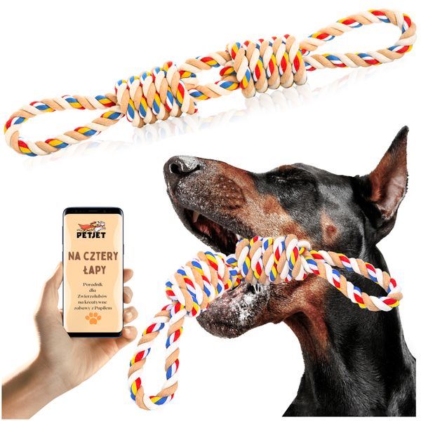 Duży Szarpak dla psa kolorowy zdjęcie 1