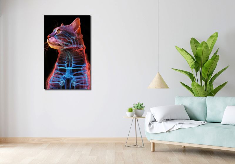Obraz 60x100cm Anatomia Kota zdjęcie 2