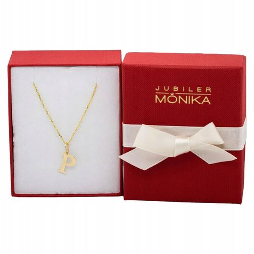 Złota zawieszka literka O pr.585 z łańcuszkiem na Arena.pl