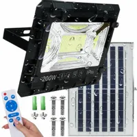 DUŻY MOCNY HALOGEN SOLARNY LED NAŚWIETLACZ LAMPA PANEL 200W 16000lm PILOT