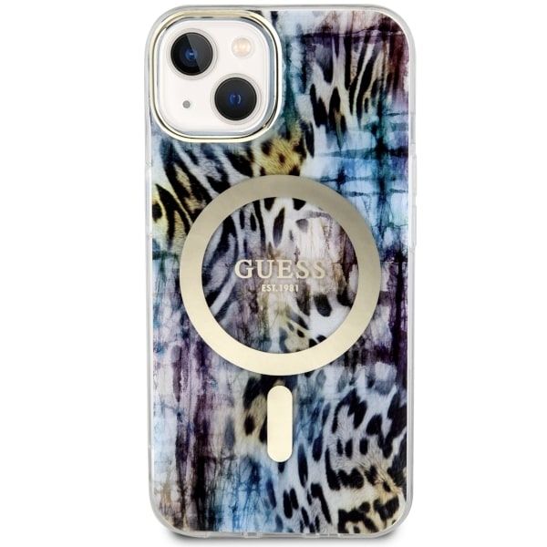 Etui Guess do iPhone 15, iPhone 14, iPhone 13, Niebieski, MagSafe zdjęcie 3