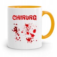 Kubek Żółty Dla Doktora Lekarz Chirurg Prezent Z Nadrukiem Ze Zdjęciem