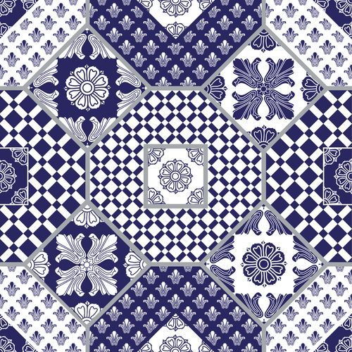 Tapeta Do Kuchni ORNAMENTY Patchwork Kafelki Dekor na Arena.pl