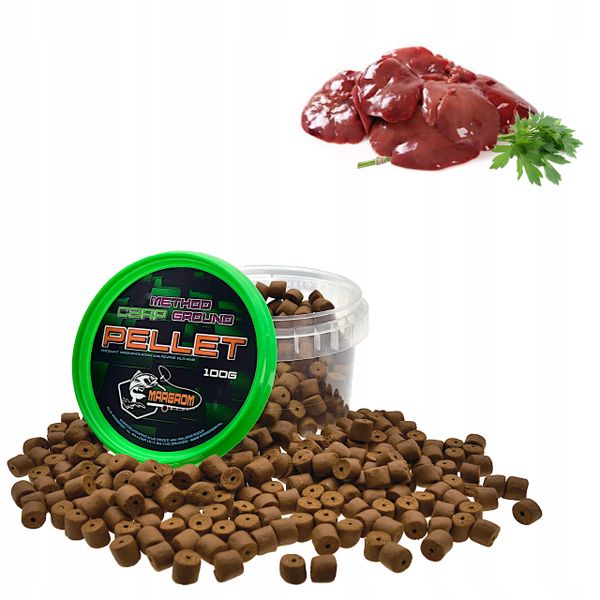 PELLET HACZYKOWY MARGROM 8mm 100g Wątroba zdjęcie 1