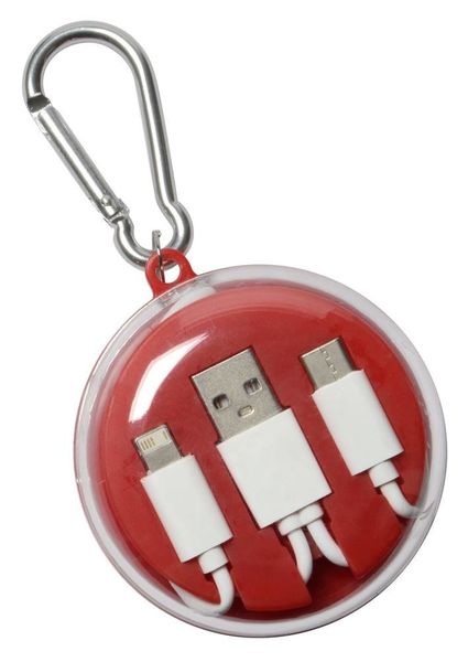 Słuchawki douszne LISTEN&CHARGE, czerwony zdjęcie 1