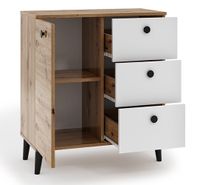 Komoda C1 skandynawska, artisan + biały