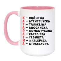 Duży Biało-Różowy 450 ml