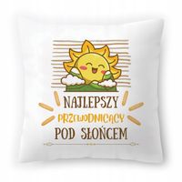 Poduszka Biała 40X40 Cm Przewodniczącego Dziecka Z Nadrukiem Ze Zdjęciem