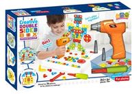 KX7838_5 Puzzle Klocki w walizce 6w1 + wkretarka