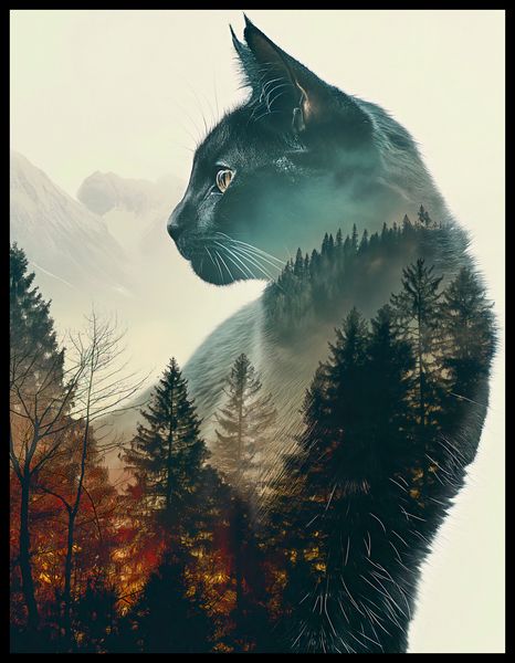 Plakat 50x65cm Koci Duch Lasu zdjęcie 2