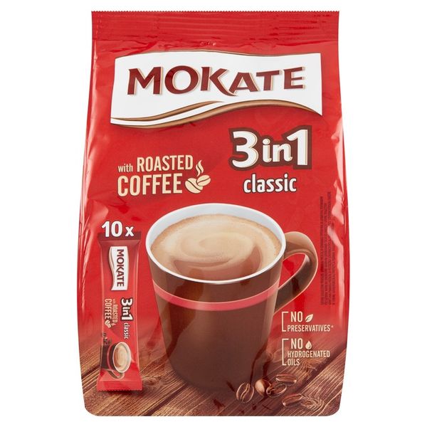 Napój Kawowy 3w1 Classic Mokate Mix Kawowy Instant 10 saszetek zdjęcie 3